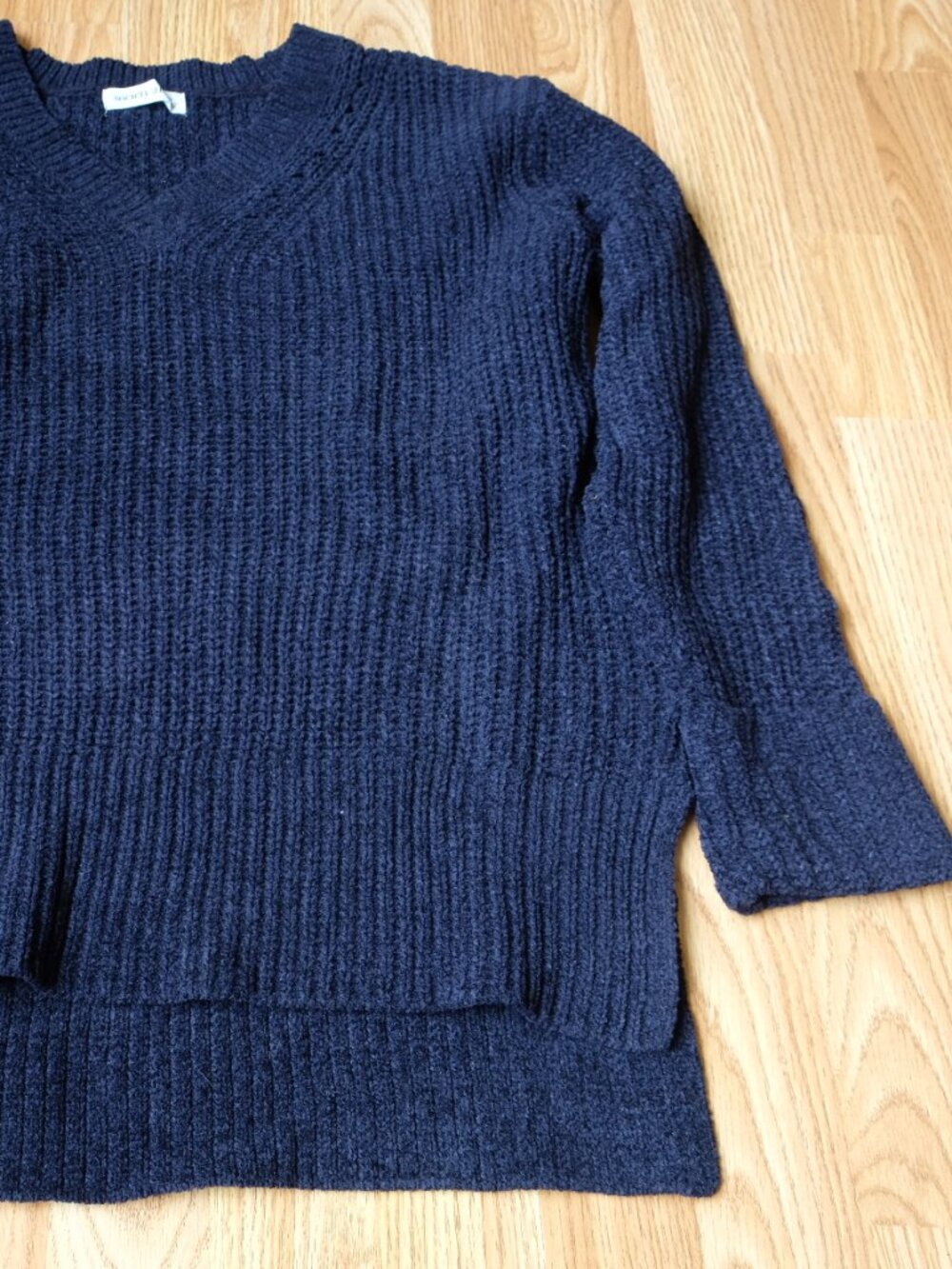 Soft Chunky Knit Blue Sweater